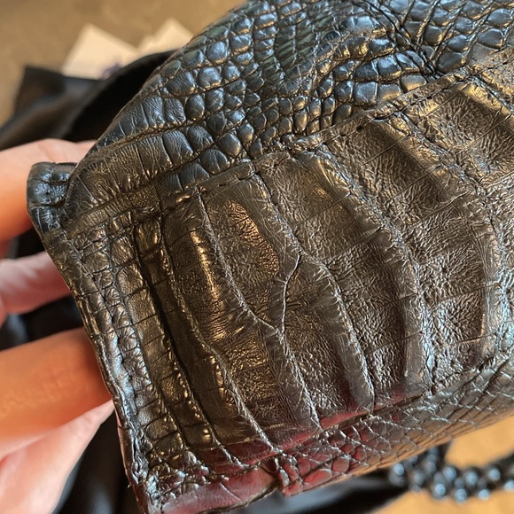 Gorgeous Nancy Gonzalez genuine crocodile alligator 🐊 handbag braided handle - Picture 9 of 10